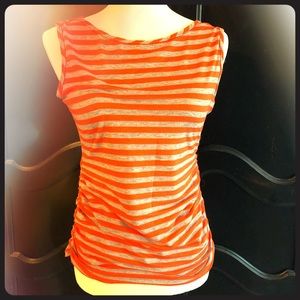 Green Envelope Orange & Gray Top  Made in USA!